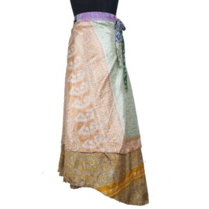 Vintage Silk Magic Wrap Skirt SW2500