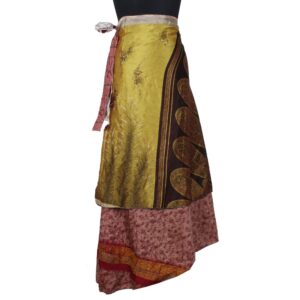 Vintage Silk Magic Wrap Skirt SW2502