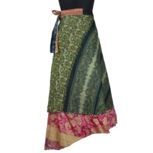 Vintage Silk Magic Wrap Skirt SW2506
