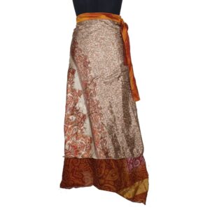 Vintage Silk Magic Wrap Skirt SW2507