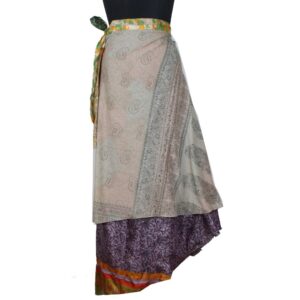 Vintage Silk Magic Wrap Skirt SW2508