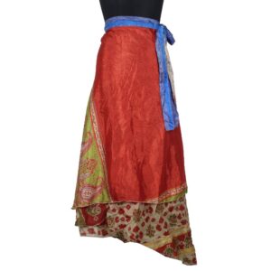 Vintage Silk Magic Wrap Skirt SW2509