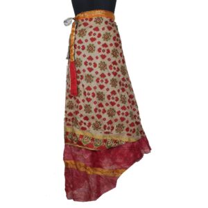 Vintage Silk Magic Wrap Skirt SW2520