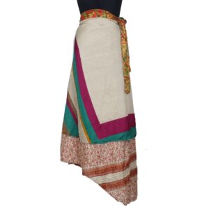 Vintage Silk Magic Wrap Skirt SW2523
