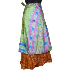 Vintage Silk Magic Wrap Skirt SW2526