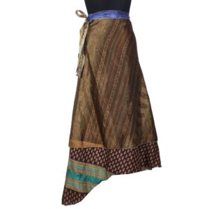 Vintage Silk Magic Wrap Skirt SW2527