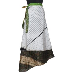 Vintage Silk Magic Wrap Skirt SW2533