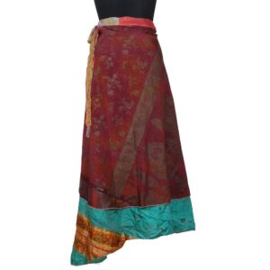 Vintage Silk Magic Wrap Skirt SW2535