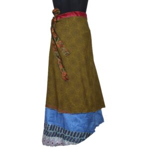 Vintage Silk Magic Wrap Skirt SW2538