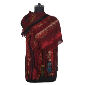 Vintage Recycled Silk Sari 15 Strip Scarf Stole Patchwork Scarves Assorted SC 643