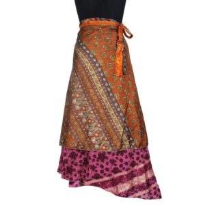 Vintage Silk Magic Wrap Skirt SW2670