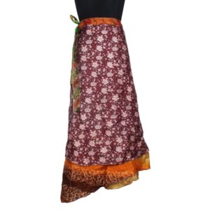 Vintage Silk Magic Wrap Skirt SW2674