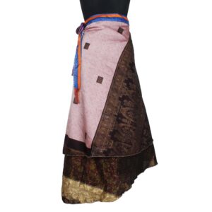 Vintage Silk Magic Wrap Skirt SW2676
