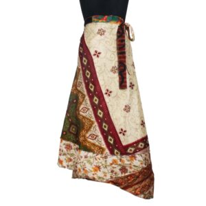 Vintage Silk Magic Wrap Skirt SW2677