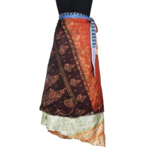 Vintage Silk Magic Wrap Skirt SW2678