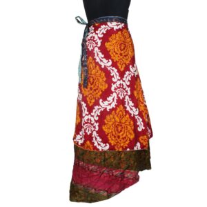 Vintage Silk Magic Wrap Skirt SW2679