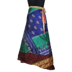 Vintage Silk Magic Wrap Skirt SW2680