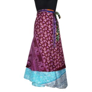 Vintage Silk Magic Wrap Skirt SW2682