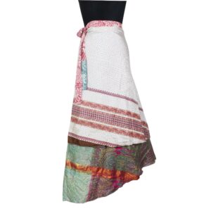 Vintage Silk Magic Wrap Skirt SW2683