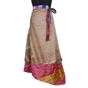 Vintage Silk Magic Wrap Skirt SW2787
