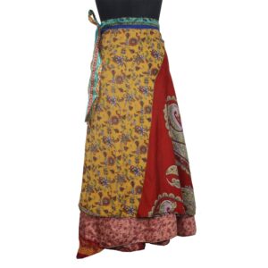 Vintage Silk Magic Wrap Skirt SW2788
