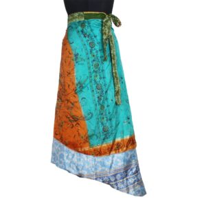 Vintage Silk Magic Wrap Skirt SW2793