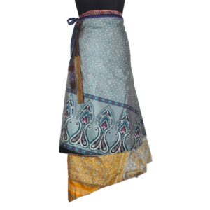 Vintage Silk Magic Wrap Skirt SW2794