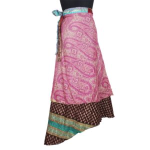 Vintage Silk Magic Wrap Skirt SW2795