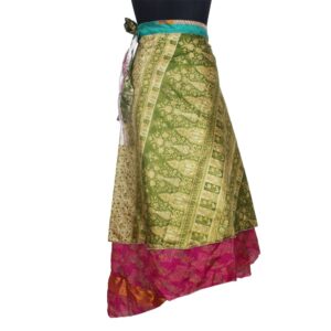 Vintage Silk Magic Wrap Skirt SW2799