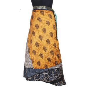 Vintage Silk Magic Wrap Skirt SW2801