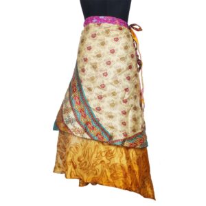 Vintage Silk Magic Wrap Skirt SW2802
