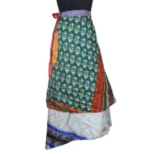 Vintage Silk Magic Wrap Skirt SW2803