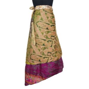 Vintage Silk Magic Wrap Skirt SW2804
