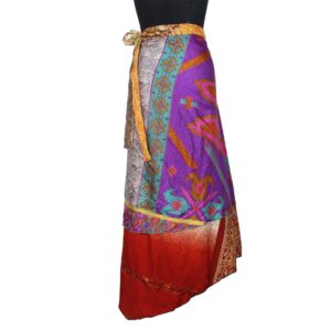 Vintage Silk Magic Wrap Skirt SW2806