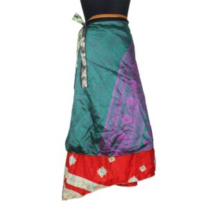 Vintage Silk Magic Wrap Skirt SW2809