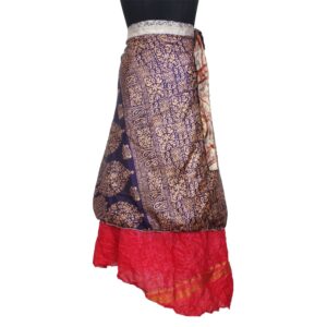 Vintage Silk Magic Wrap Skirt SW2810
