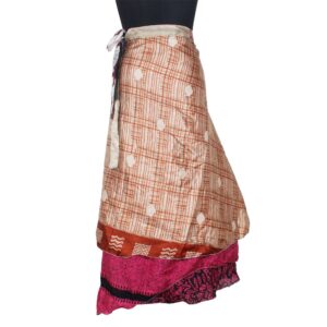 Vintage Silk Magic Wrap Skirt SW2811