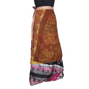 Vintage Silk Magic Wrap Skirt SW2819