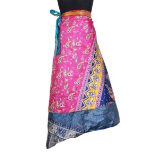 Vintage Silk Magic Wrap Skirt SW2836