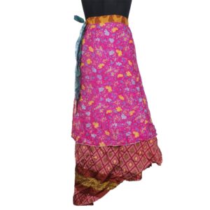 Vintage Silk Magic Wrap Skirt SW2838