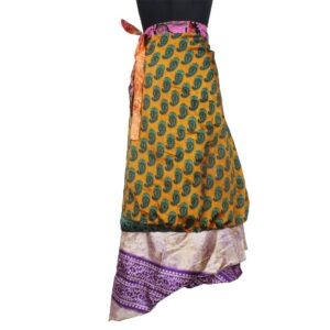 Vintage Silk Magic Wrap Skirt SW2841